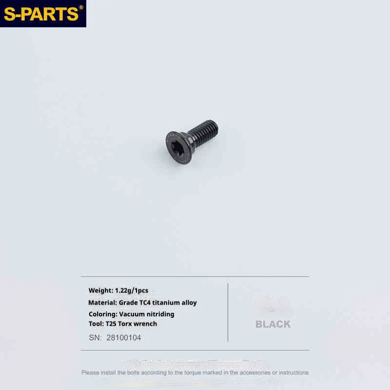 S-PARTS Titanium 3D Printed Flat Mount Front Brake Adapter for Shimano Road Disc Brakes