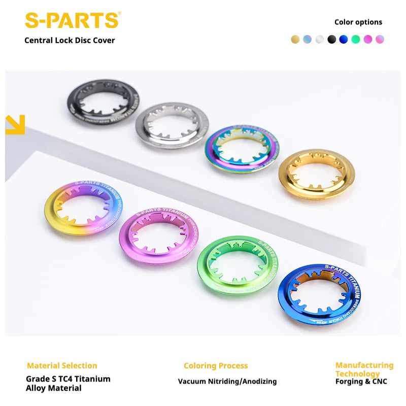S-PARTS Titanium Alloy Center Lock Disc Rotor Lockring (1PCS)