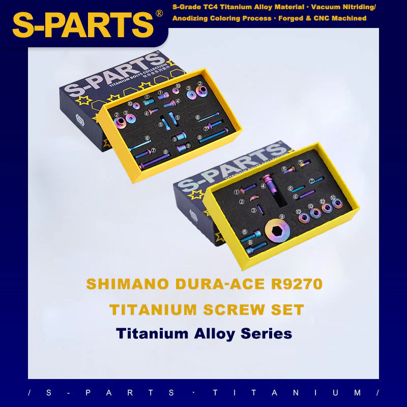 S-PARTS Shimano Dura-Ace/Ultegra Di2 12speed Titanium Screw Upgrade Kit