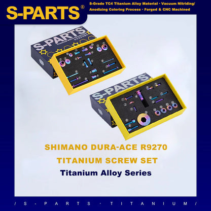 S-PARTS Shimano Dura-Ace/Ultegra Di2 12speed Titanium Screw Upgrade Kit