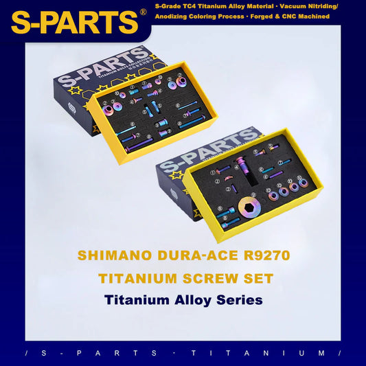 S-PARTS Shimano Dura-Ace/Ultegra Di2 12speed Titanium Screw Upgrade Kit