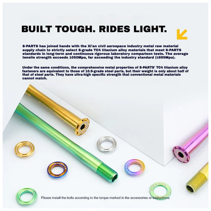 S-PARTS Tarmac SL8 Titanium Thru-Axle Set