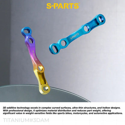 S-PARTS Titanium 3D Printed Flat Mount Front Brake Adapter for Shimano Road Disc Brakes