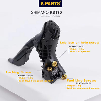 S-PARTS Shimano Dura-Ace/Ultegra Di2 12speed Titanium Screw Upgrade Kit