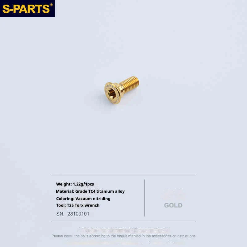 S-PARTS Titanium 3D Printed Flat Mount Front Brake Adapter for Shimano Road Disc Brakes