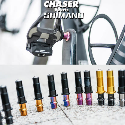 CHASER Titanium Pedal Axle Kit for Shimano 105 / Ultegra