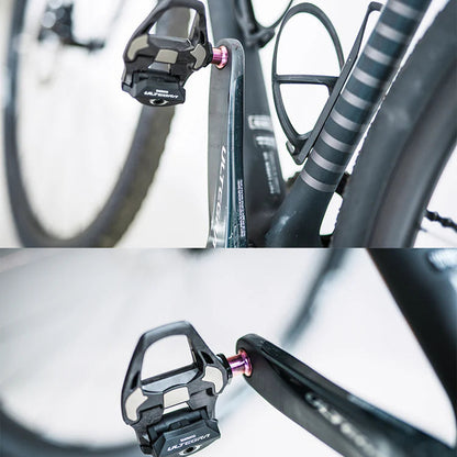 CHASER Titanium Pedal Axle Kit for Shimano 105 / Ultegra