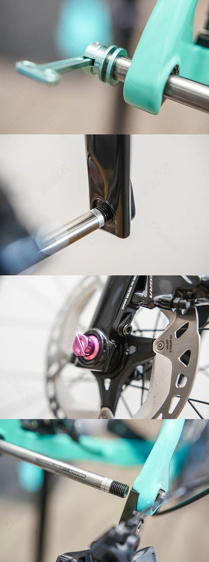 CHASER Titanium Universal Thru Axle for Roadbike Disc Brake
