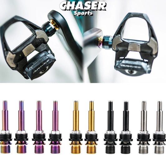 CHASER Titanium Pedal Axle Kit for Shimano Dura-Ace