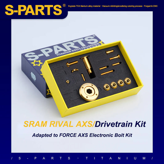 S-PARTS SRAM Red/Force/Rival | E1/D2 AXS Titanium Screw Upgrade Kit