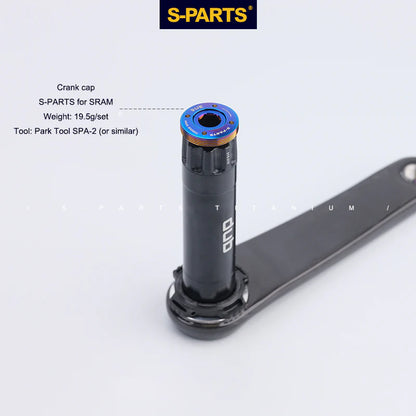 S-PARTS SRAM Red/Force/Rival | E1/D2 AXS Titanium Screw Upgrade Kit